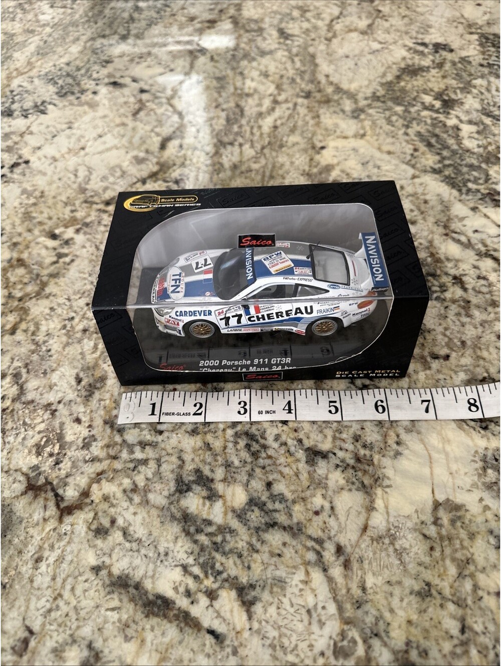 Saico 2000 PORSCHE 911 GT3R 1:43 “CHEREAU" LE MANS 24 HRS NEW + FAST SHIPPING